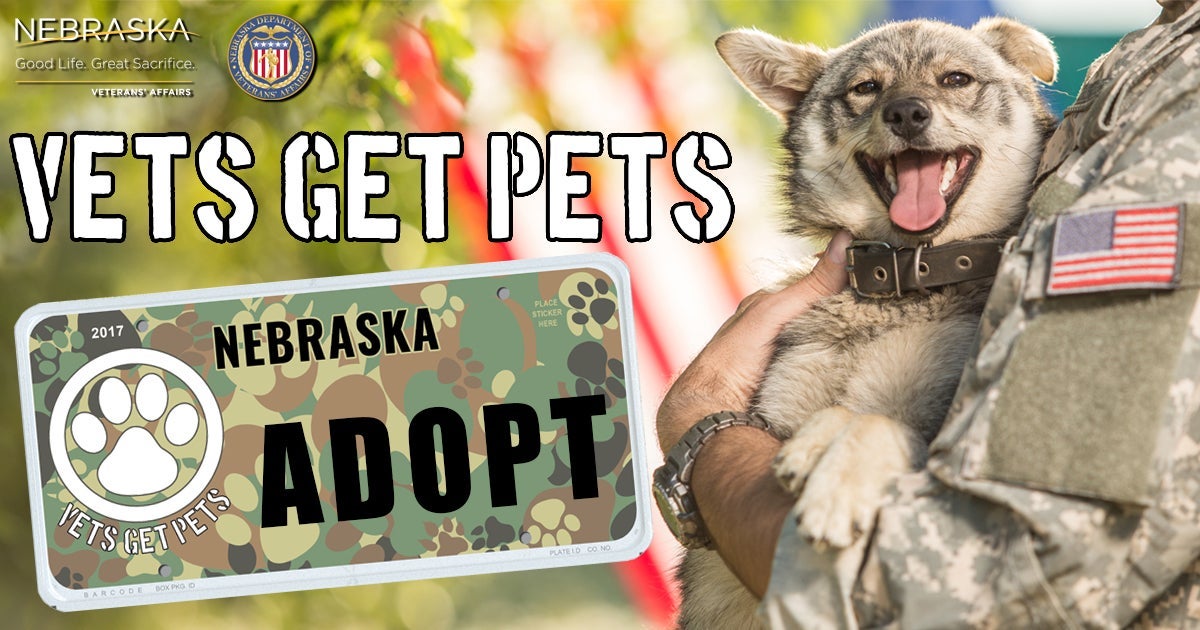 Vets Get Pets Nebraska Department of Veterans' Affairs Veterans'